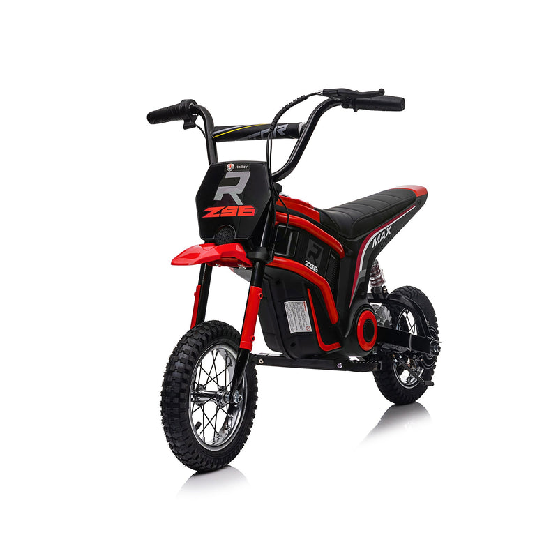 24V14ah Kids Ride On 24V Electric Toy Motocross Motorcycle Dirt Bike-XXL large,Speeds up to 14.29MPH,Dual Suspension, Hand-Operated Dual Brakes, Twist Grip Throttle, Authentic Motocross Bike Geometry