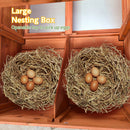 70" Large Wooden Chicken Coop with 2 Nesting Boxes by HouseOfZazla