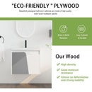 60 Inch Wall-Mounted Bathroom Vanity With Sink,, and A Small Storage Shelves (KD-Packing)