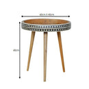 Small Patterned Nordic Style End Table by Unique Piece Furniture
