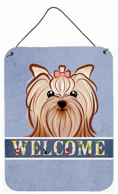 Yorkie Yorkshire Terrier Welcome Wall or Door Hanging Prints BB1390DS1216