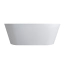 Solid Surface Soaking Freestanding Bathtub For Bathroom - Matte White by HouseOfZazla