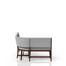 Curved Dining Bench Upholstered Curved Bench - Beige