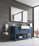 60x36 LED Lighted Bathroom Wall Mounted Mirror with High Lumen+Anti-Fog Separately Control