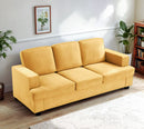 Modern Sofa, Comfortable 3 Seater Couch With Deep Seating, Loose Back Cushions, Wide Arms by Unique Piece Furniture