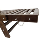 TOPMAX Outdoor Adjustable Patio Wooden Daybed Sofa Chaise Lounge