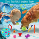 24Pcs Diving Toys Swimming Pool Toys Swim Toys for Kids Aged 3+ Years Old Swim Thru Rings Torpedoes Gems Volleyball Storage Bag by GBruno Store