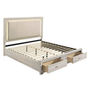 Colorado - Bedroom Set With Upholstered LED Headboard by HouseOfZazla