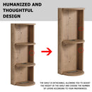 Modern 48" Wall Mounted Bathroom Vanity With Double Resin Sink And Storage Rack Soft Close Doors - Imitative Oak by HouseOfZazla