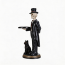 Halloween Skeleton Butler Floor Statue
