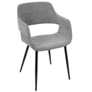 Margarite - Contemporary Dining / Chair (Set of 2) - Black / Gray by HouseOfZazla