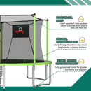 14FT Sports Fitness Trampoline with Enclosure Net by HouseOfZazla