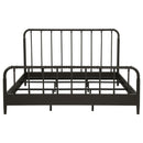 Rocco All Wood Water Pipe Open Frame Eastern King Bed Dark Bronze