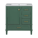 Bathroom Vanity, Modern Bathroom Cabinet With Sink Combo Set, Bathroom Storage Cabinet With A Soft Closing Door And 3 Drawers, Solid Wood Frame by Unique Piece Furniture