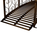 Outsunny 7' Metal Arch Garden Bridge with Safety Siderails