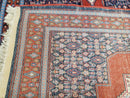 4x6 Western Kurdistan Kurdish Carpet Senneh Wool Area Rug Veg Dyes Red Blue Nice
