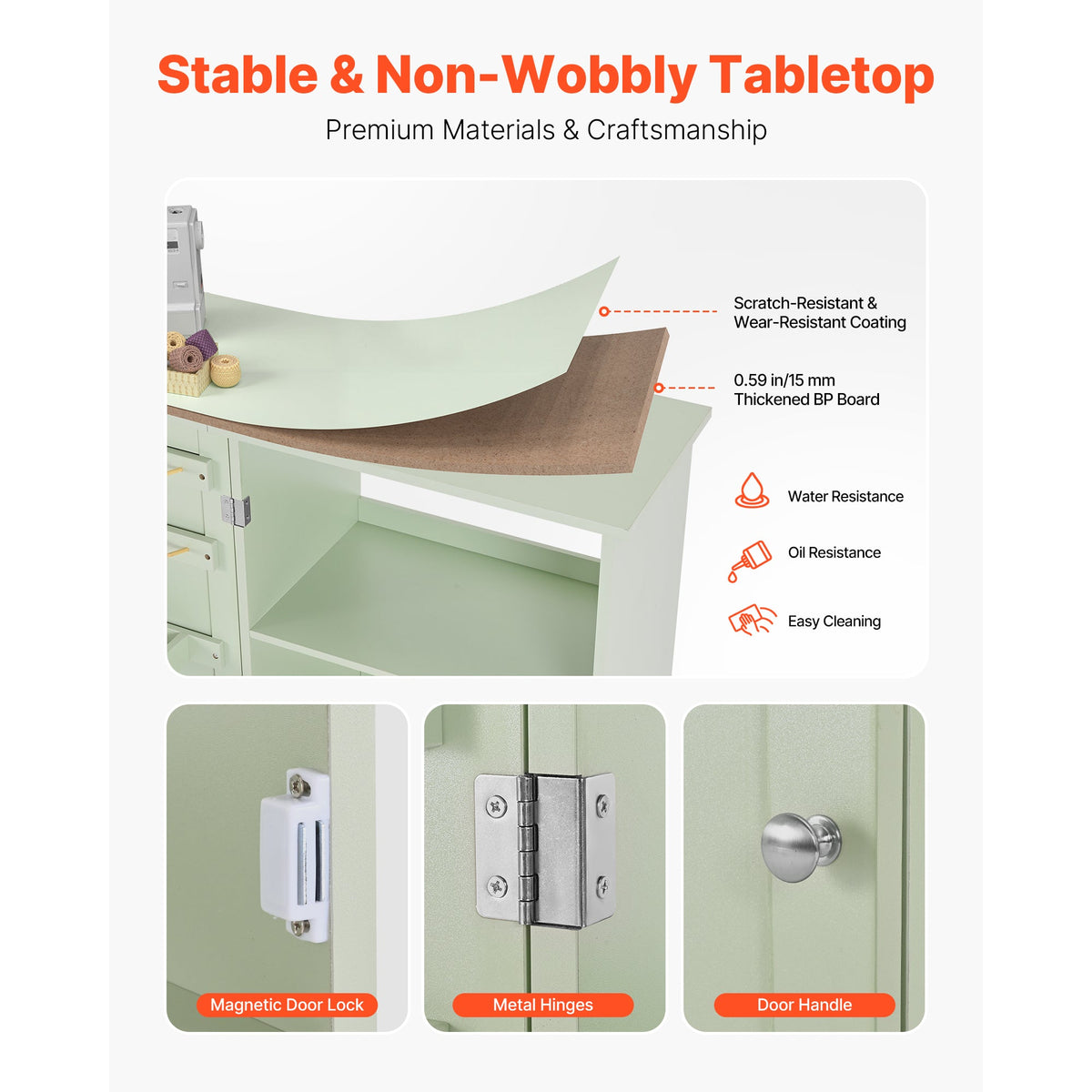 Folding Sewing Table: Multipurpose Craft Station, photo 8 of 10