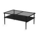 Rectangle Coffee Table With Tempered Glass Top And Legs, Modern Table For Living Room by Unique Piece Furniture
