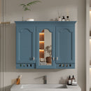 Wall Mount Mirror Cabinet With Adjustable Shelves, Soft Closing Hinges