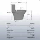 1 Piece Toilet With Dual Flush And Soft Closing Seat by HouseOfZazla