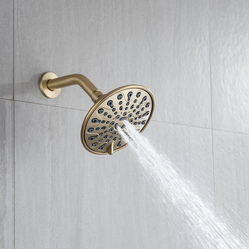 6 In. 6-Spray Balancing Shower Head Shower Faucet