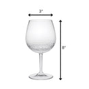 Tritan - Leadingware Unbreakable Wine Glass Set With Hammer Design Bpa Free Plastic, 22Oz - Clear by HouseOfZazla
