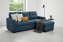 Convertible L Shaped Sectional Sleeper Sofa Bed, Saving Pull Out Couch by Unique Piece Furniture
