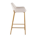 Daniella - Contemporary / Glam Fixed Height Bar Stool (Set of 2) by HouseOfZazla