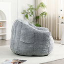 Beanbag Chair, Beanbag Sofa Chair With Armrests Stuffed High Density Foam by Unique Piece Furniture