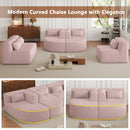 Upholstered Sofa Free Combined Sofa Couch With 2 Chaise Lounge And Five Back Pillows For Living Room by HouseOfZazla