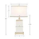 Rectangular Ceramic Table Lamp by HouseOfZazla