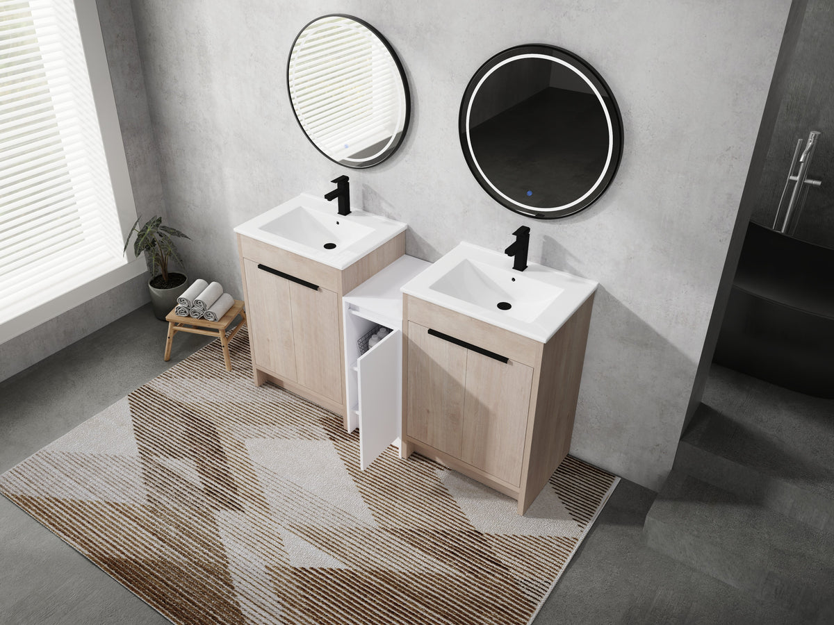 60 Inch Freestanding Bathroom Vanity with Ceramic Sink, photo 10 of 10
