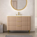 Amara 48'' Bathroom Vanity & Sink with Carrara Finish by HouseOfZazla