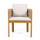 Outdoor Dining Chairs With Mix Rope Handles (Set of 2)