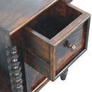 Solid Wood Spindle Duo Bedside