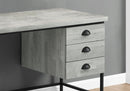Computer Desk For Home Office, Laptop, 3 Storage Drawers, Contemporary & Moder by Unique Piece Furniture
