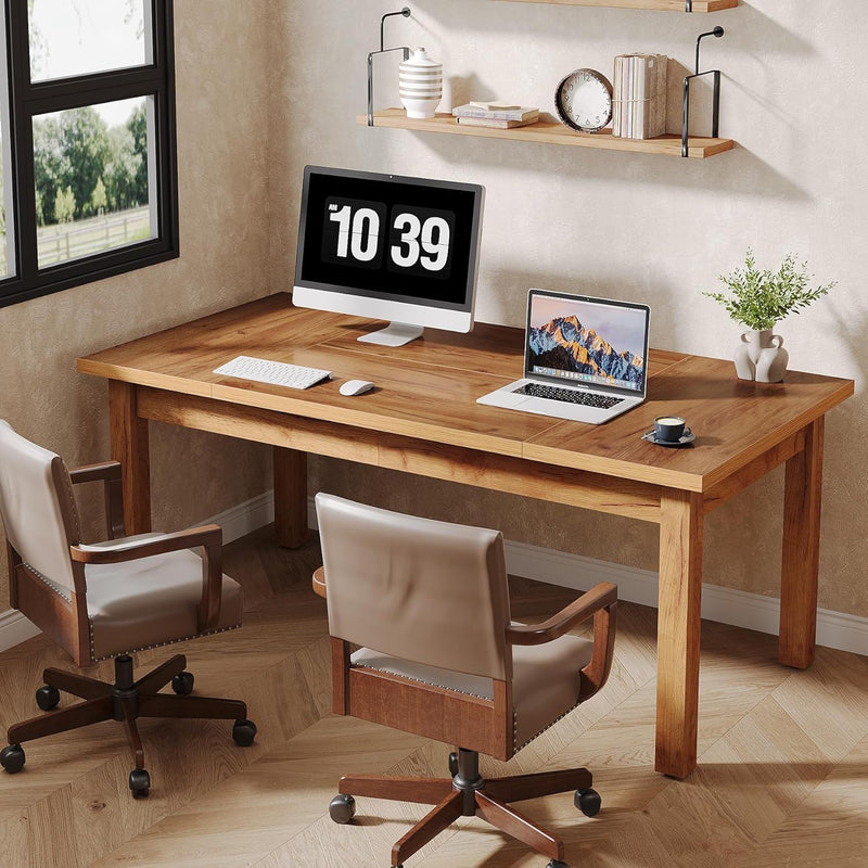 Executive Desk With Legs - Natural / Light Brown, photo 3 of 4