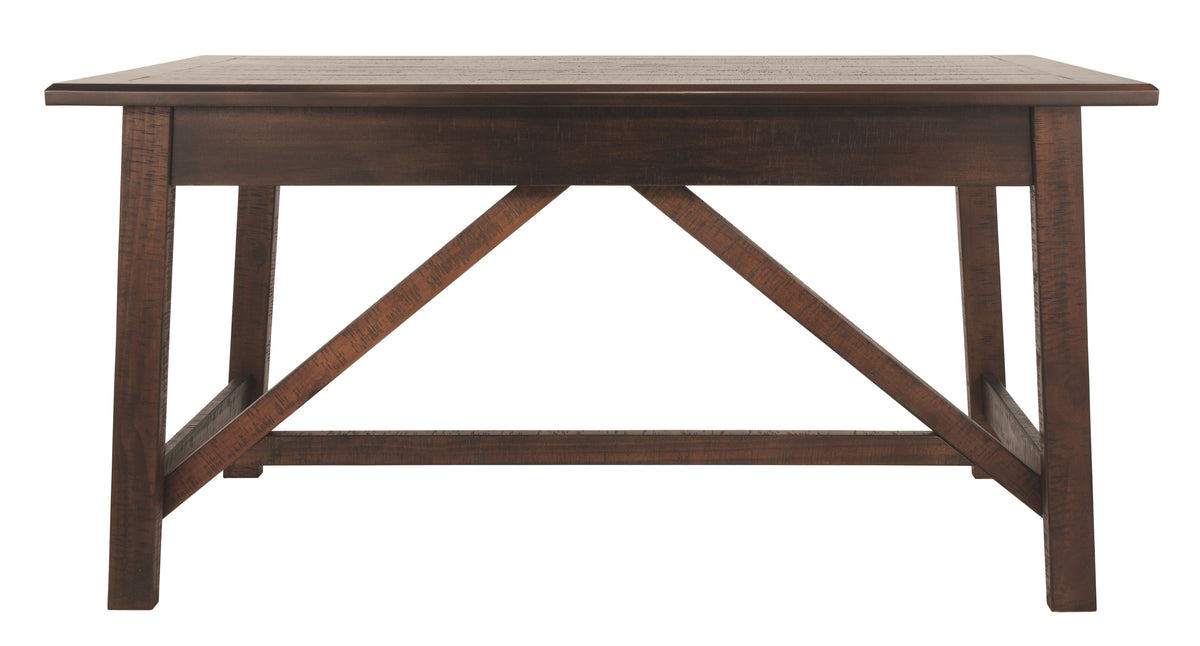 Baldridge - Home Office Large Leg Desk - Rustic Brown, photo 6 of 7