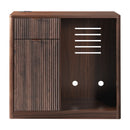 K&K 2-Piece Coffee Bar Cabinet with Fridge Space