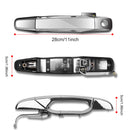 iMounTEK 4pcs Chrome Outer Handles Outside Exterior Door Handles Front Rear for Chevy Pickup Truck 2007-2013 Suburban Sierra Silverado Escalade Cadill