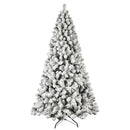 6ft Flocked Pre-Lit Christmas Tree with 300 UL Warm Lights