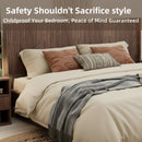Queen Headboard Only, Fluted Panel Design - Walnut by HouseOfZazla