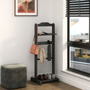 Accent Portable Garment Rack, Clothes Valet Stand With Storage Organizer by HouseOfZazla