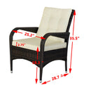 2-Piece Liberatore Dining Chairs with Cushions (Beige Cushion)