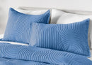 BedGear Performance King Duvet Set - Stonewash Blue/Racetrack