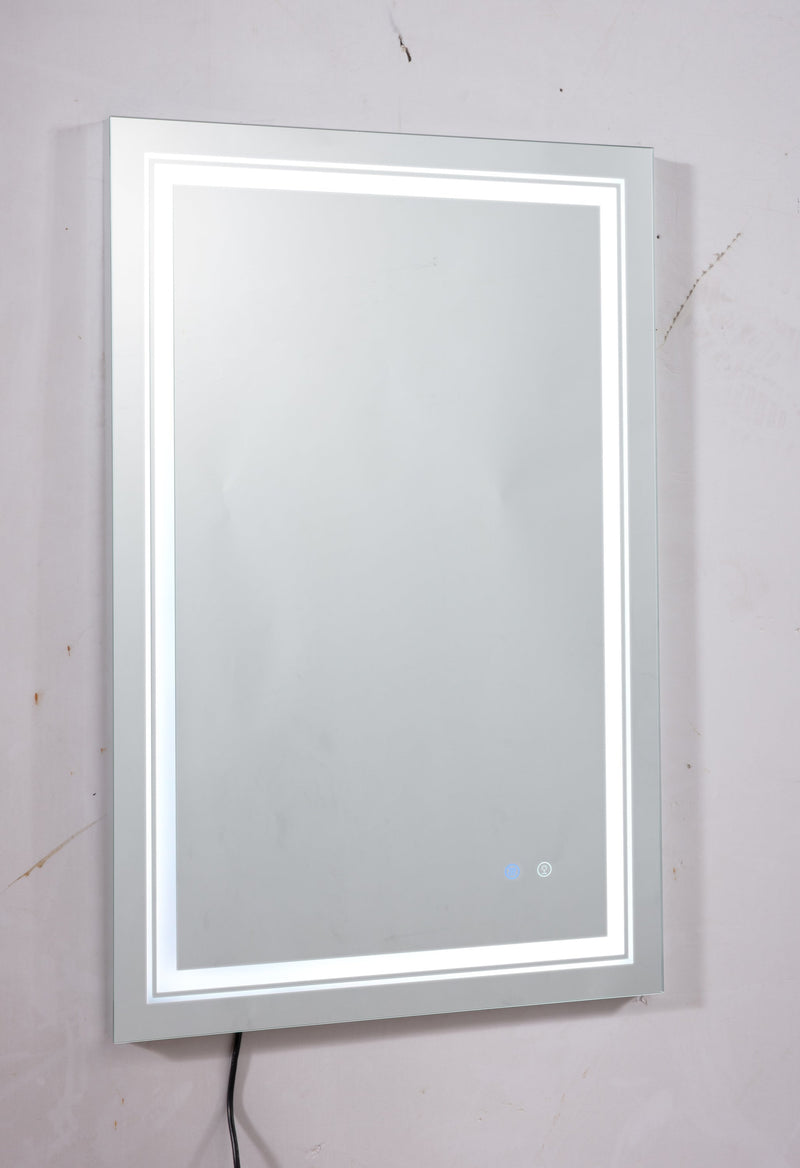 32x24 LED Lighted Bathroom Wall Mounted Mirror with High Lumen+Anti-Fog Separately Control+Dimmer Function