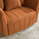 39"W Upholstered Oversized 360° Swivel Accent Barrel Chair