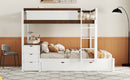 Bunk Bed With Twin Size Trundle, Storage And Desk by HouseOfZazla