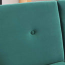 72.5" Convertible Sofa Bed, Adjustable Velvet Sofa Bed - Velvet Folding Lounge Recliner - Reversible Daybed - Ideal for Bedroom with Two Pillows and Center Leg