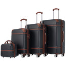 Hardshell Luggage Sets 4 Pieces 20" / 24" / 28" Luggages And Cosmetic Case Spinner Suitcase With Tsa Lock Lightweight by HouseOfZazla